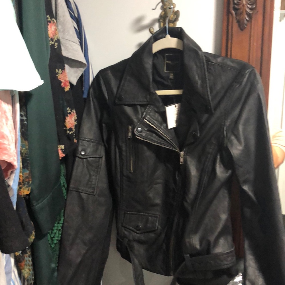 NWT Romeo + Juliet Couture Luxe Leather Jacket.